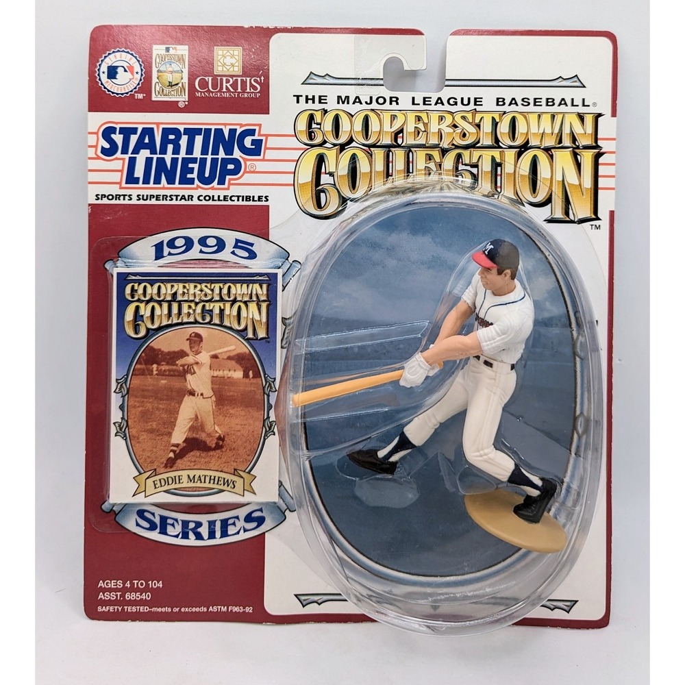 1995 Starting Lineup Cooperstown Collection Eddie Mathews Milwaukee Braves